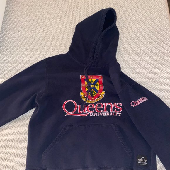 Navy Queens University Hoodie - Picture 3 of 3